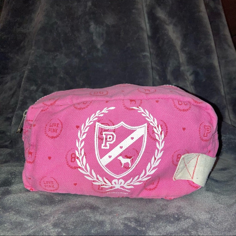 Pink makeup bag